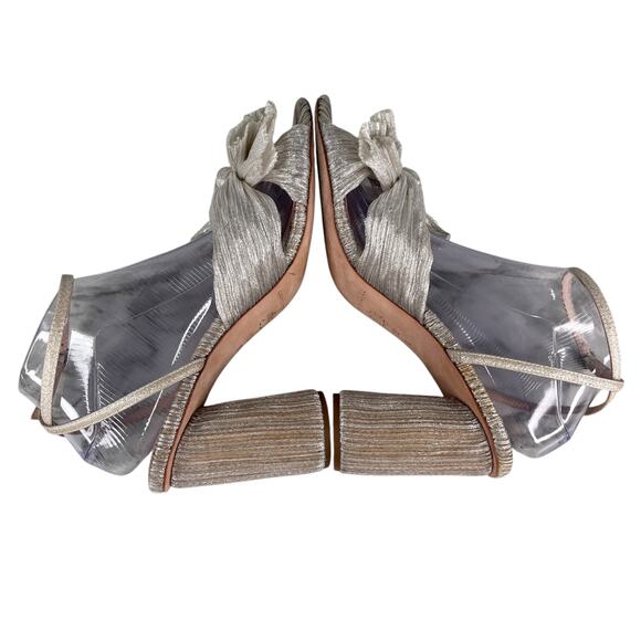 Loeffler Randall Camellia Heels 10 Shiny Champagne - Picture 11 of 11